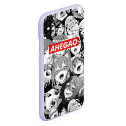 Чехол iPhone XS Max матовый AHEGAO АХЕГАО, цвет: 3D-светло-сиреневый — фото 2