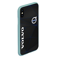 Чехол iPhone XS Max матовый VOLVO, цвет: 3D-мятный — фото 2