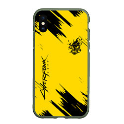 Чехол iPhone XS Max матовый CYBERPUNK 2077