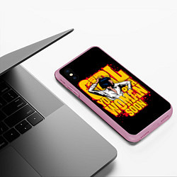Чехол iPhone XS Max матовый Криминальное чтиво, цвет: 3D-розовый — фото 2