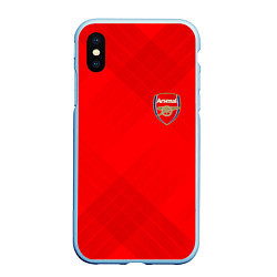 Чехол iPhone XS Max матовый ARSENAL, цвет: 3D-голубой