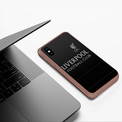 Чехол iPhone XS Max матовый LIVERPOOL, цвет: 3D-коричневый — фото 2