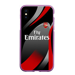 Чехол iPhone XS Max матовый ARSENAL UNIFORM, цвет: 3D-фиолетовый