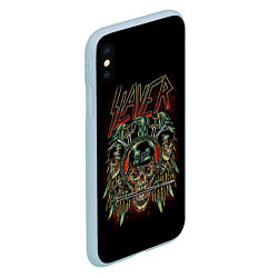 Чехол iPhone XS Max матовый Slayer, цвет: 3D-голубой — фото 2