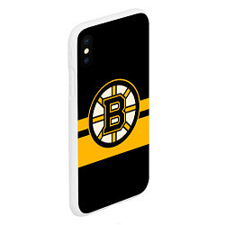 Чехол iPhone XS Max матовый BOSTON BRUINS NHL, цвет: 3D-белый — фото 2