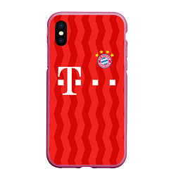 Чехол iPhone XS Max матовый FC Bayern Munchen униформа