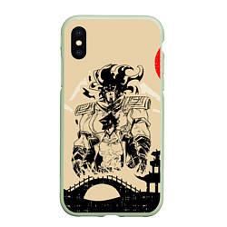 Чехол iPhone XS Max матовый JoJo Bizarre Adventure, цвет: 3D-салатовый