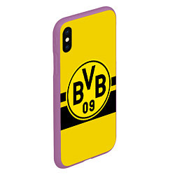 Чехол iPhone XS Max матовый BORUSSIA DORTMUND, цвет: 3D-фиолетовый — фото 2