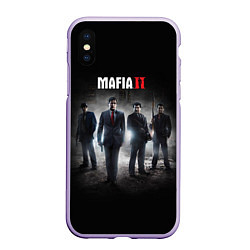 Чехол iPhone XS Max матовый Mafia, цвет: 3D-светло-сиреневый