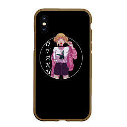 Чехол iPhone XS Max матовый Toga Otaku, цвет: 3D-коричневый