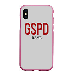 Чехол iPhone XS Max матовый GSPD rave