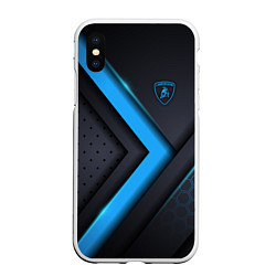 Чехол iPhone XS Max матовый Lamborghini