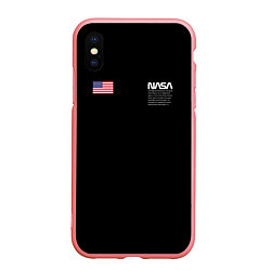 Чехол iPhone XS Max матовый NASA