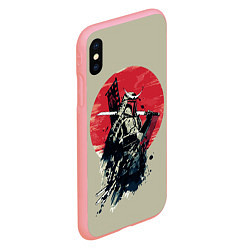 Чехол iPhone XS Max матовый Samurai man, цвет: 3D-баблгам — фото 2