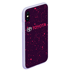 Чехол iPhone XS Max матовый TOYOTA ТОЙОТА, цвет: 3D-светло-сиреневый — фото 2