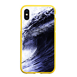 Чехол iPhone XS Max матовый Волна