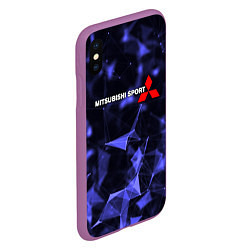 Чехол iPhone XS Max матовый MITSUBISHI, цвет: 3D-фиолетовый — фото 2