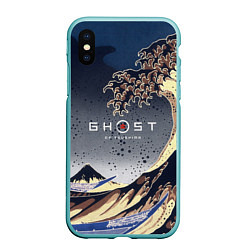 Чехол iPhone XS Max матовый Ghost of Tsushima, цвет: 3D-мятный