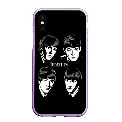 Чехол iPhone XS Max матовый THE BEATLES