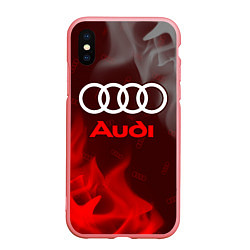 Чехол iPhone XS Max матовый AUDI АУДИ, цвет: 3D-баблгам