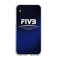 Чехол iPhone XS Max матовый FIVB Volleyball