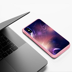 Чехол iPhone XS Max матовый Абстракция, цвет: 3D-баблгам — фото 2