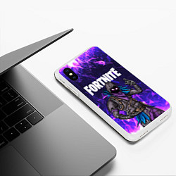 Чехол iPhone XS Max матовый FORTNITE x RAVEN, цвет: 3D-белый — фото 2