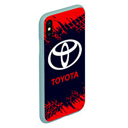 Чехол iPhone XS Max матовый TOYOTA ТОЙОТА, цвет: 3D-мятный — фото 2