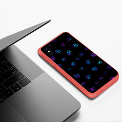 Чехол iPhone XS Max матовый LEXUS ЛЕКСУС, цвет: 3D-красный — фото 2
