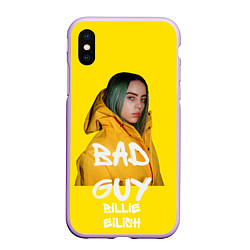 Чехол iPhone XS Max матовый Billie Eilish Билли Айлиш, цвет: 3D-сиреневый