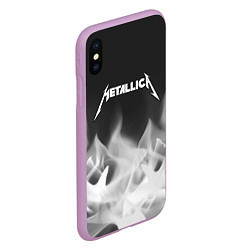 Чехол iPhone XS Max матовый METALLICA МЕТАЛЛИКА, цвет: 3D-сиреневый — фото 2