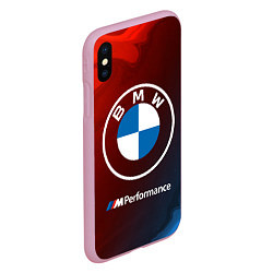 Чехол iPhone XS Max матовый BMW БМВ, цвет: 3D-розовый — фото 2