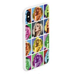 Чехол iPhone XS Max матовый Buzova pop-art, цвет: 3D-белый — фото 2