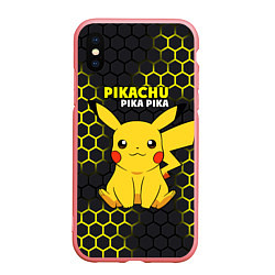 Чехол iPhone XS Max матовый Pikachu Pika Pika, цвет: 3D-баблгам