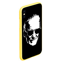 Чехол iPhone XS Max матовый STAN LEE, цвет: 3D-желтый — фото 2