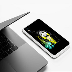 Чехол iPhone XS Max матовый UNDERTALE, цвет: 3D-белый — фото 2