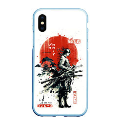 Чехол iPhone XS Max матовый ONE PIECE ZOHO SAMURAI, цвет: 3D-голубой