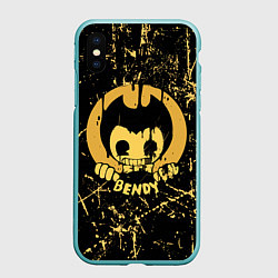 Чехол iPhone XS Max матовый Bendy And The Ink Machine, цвет: 3D-мятный