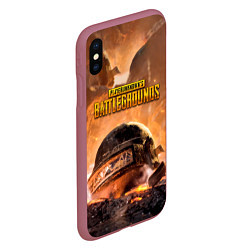 Чехол iPhone XS Max матовый PlayerUnknowns Battlegrounds, цвет: 3D-малиновый — фото 2