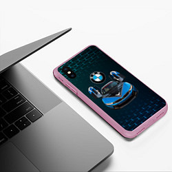 Чехол iPhone XS Max матовый BMW i8 Turbo тюнинговая, цвет: 3D-розовый — фото 2