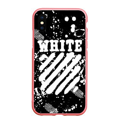 Чехол iPhone XS Max матовый Off white