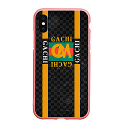 Чехол iPhone XS Max матовый Gachi Gucci, цвет: 3D-баблгам