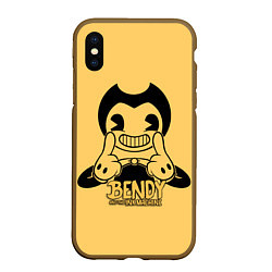 Чехол iPhone XS Max матовый Bendy And The Ink Machine