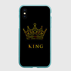 Чехол iPhone XS Max матовый KING