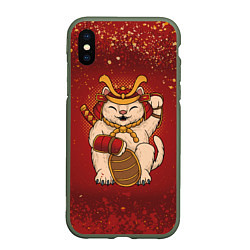 Чехол iPhone XS Max матовый Japan Cat Z