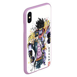 Чехол iPhone XS Max матовый JOJO, цвет: 3D-сиреневый — фото 2