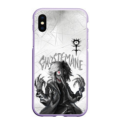 Чехол iPhone XS Max матовый GHOSTEMANE, цвет: 3D-светло-сиреневый