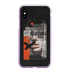 Чехол iPhone XS Max матовый SALUKI