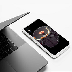 Чехол iPhone XS Max матовый NEON ANGEL, цвет: 3D-белый — фото 2