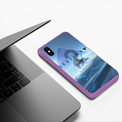 Чехол iPhone XS Max матовый Destiny 2: Beyond Light, цвет: 3D-фиолетовый — фото 2